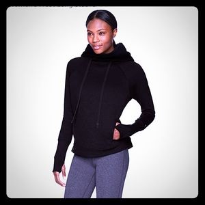 Alo Black Frost Long Sleeve Hoodie Sweater